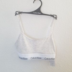 NWT CK bralette unlined